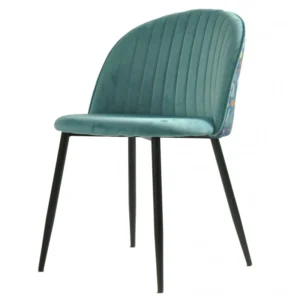 mobiliario-contract-silla carnaval sky blue metal tapizado velvet azul con trasera carnaval 2